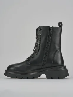 Hot Anfibi tacco 2cm pelle Donna Anfibi