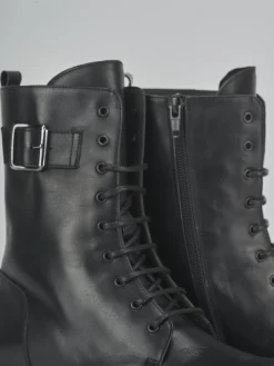 Hot Anfibi tacco 2cm pelle Donna Anfibi