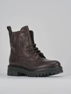 Anfibi tacco 3cm pelle testa Donna Anfibi