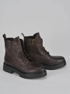 Anfibi tacco 3cm pelle testa Donna Anfibi