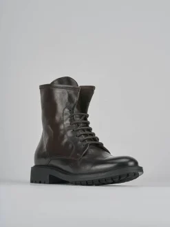 Hot Anfibi tacco 2cm pelle testa Donna Anfibi