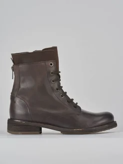 Anfibi tacco 2cm pelle testa Donna Anfibi