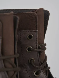 Anfibi tacco 2cm pelle testa Donna Anfibi