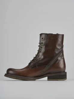 Online Anfibi tacco 2cm pelle testa Donna Anfibi