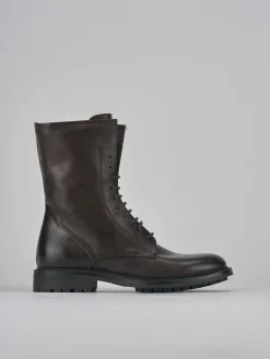 Online Anfibi tacco 2cm pelle testa Donna Anfibi