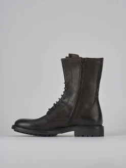 Online Anfibi tacco 2cm pelle testa Donna Anfibi