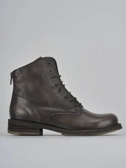 Online Anfibi tacco 2cm pelle testa Donna Anfibi