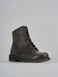 Online Anfibi tacco 2cm pelle testa Donna Anfibi