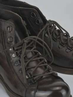 Anfibi tacco 2cm pelle testa Donna Anfibi