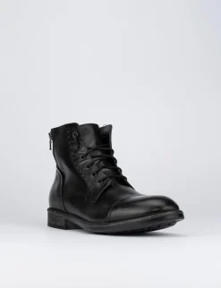 Outlet Anfibio fondo gomma e soletto interno in vera pelle. Tomaia in morbida pelle Uomo Anfibi