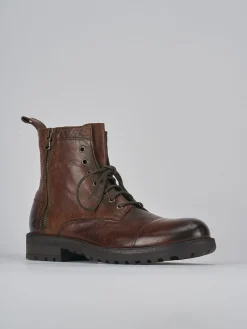 Clearance Anfibio tacco 1 cm pelle Uomo Anfibi