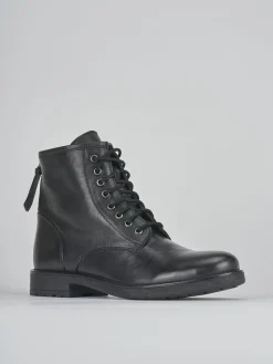 Clearance Anfibio tacco 2 cm pelle Donna Anfibi