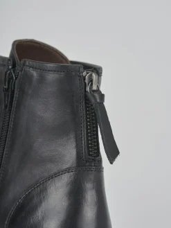 Clearance Anfibio tacco 2 cm pelle Donna Anfibi