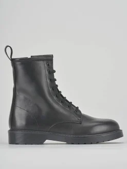 Hot Anfibio tacco 2 cm pelle Donna Anfibi