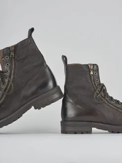 Hot Anfibio tacco 1 cm testa pelle Uomo Anfibi