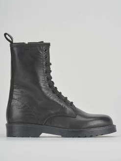 Hot Anfibio tacco 2cm pelle Donna Anfibi