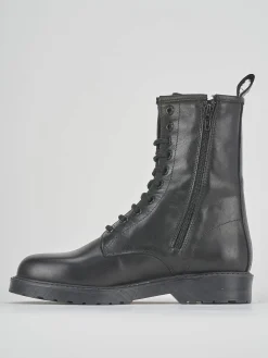 Hot Anfibio tacco 2cm pelle Donna Anfibi