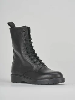 Hot Anfibio tacco 2cm pelle Donna Anfibi