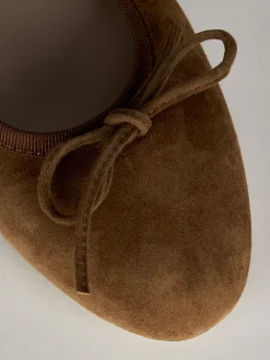 Outlet Ballerina tacco 1 cm camoscio Donna Ballerine