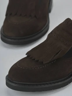 Discount Ballerine tacco 1cm camoscio testa Donna Ballerine