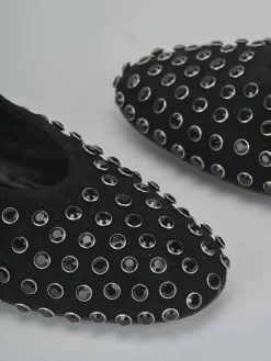 Clearance Ballerine tacco 1cm camoscio Donna Ballerine