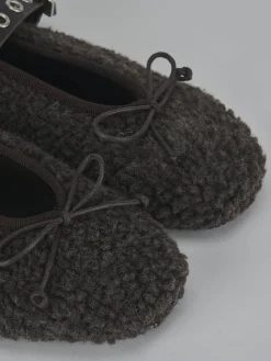 Ballerine tacco 1cm camoscio testa Donna Ballerine