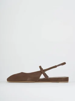 Ballerine tacco 1cm camoscio Donna Ballerine