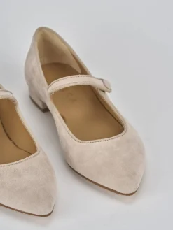 Clearance Ballerine tacco 1cm camoscio Donna Ballerine