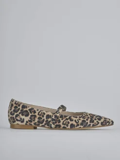 Discount Ballerine tacco 1cm camoscio Donna Ballerine