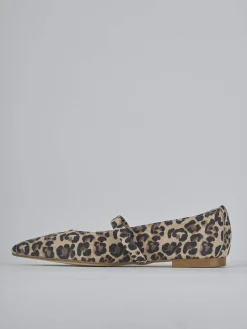 Discount Ballerine tacco 1cm camoscio Donna Ballerine