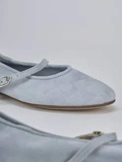 Clearance Ballerine tacco 1cm camoscio Donna Ballerine