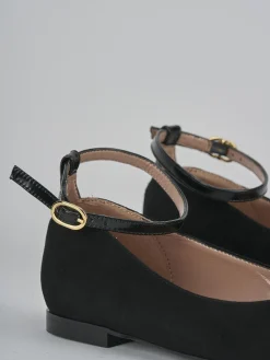 Clearance Ballerine tacco 1cm camoscio Donna Ballerine