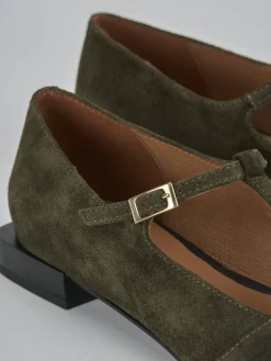 Outlet Ballerine tacco 1cm camoscio Donna Ballerine