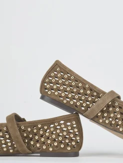 Online Ballerine tacco 1cm camoscio Donna Ballerine