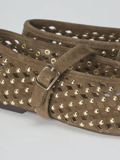 Online Ballerine tacco 1cm camoscio Donna Ballerine