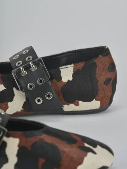 Clearance Ballerine tacco 1cm cavallino Donna Ballerine