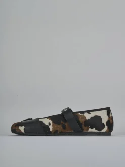 Clearance Ballerine tacco 1cm cavallino Donna Ballerine