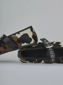 Clearance Ballerine tacco 1cm cavallino Donna Ballerine