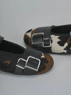 Clearance Ballerine tacco 1cm cavallino Donna Ballerine