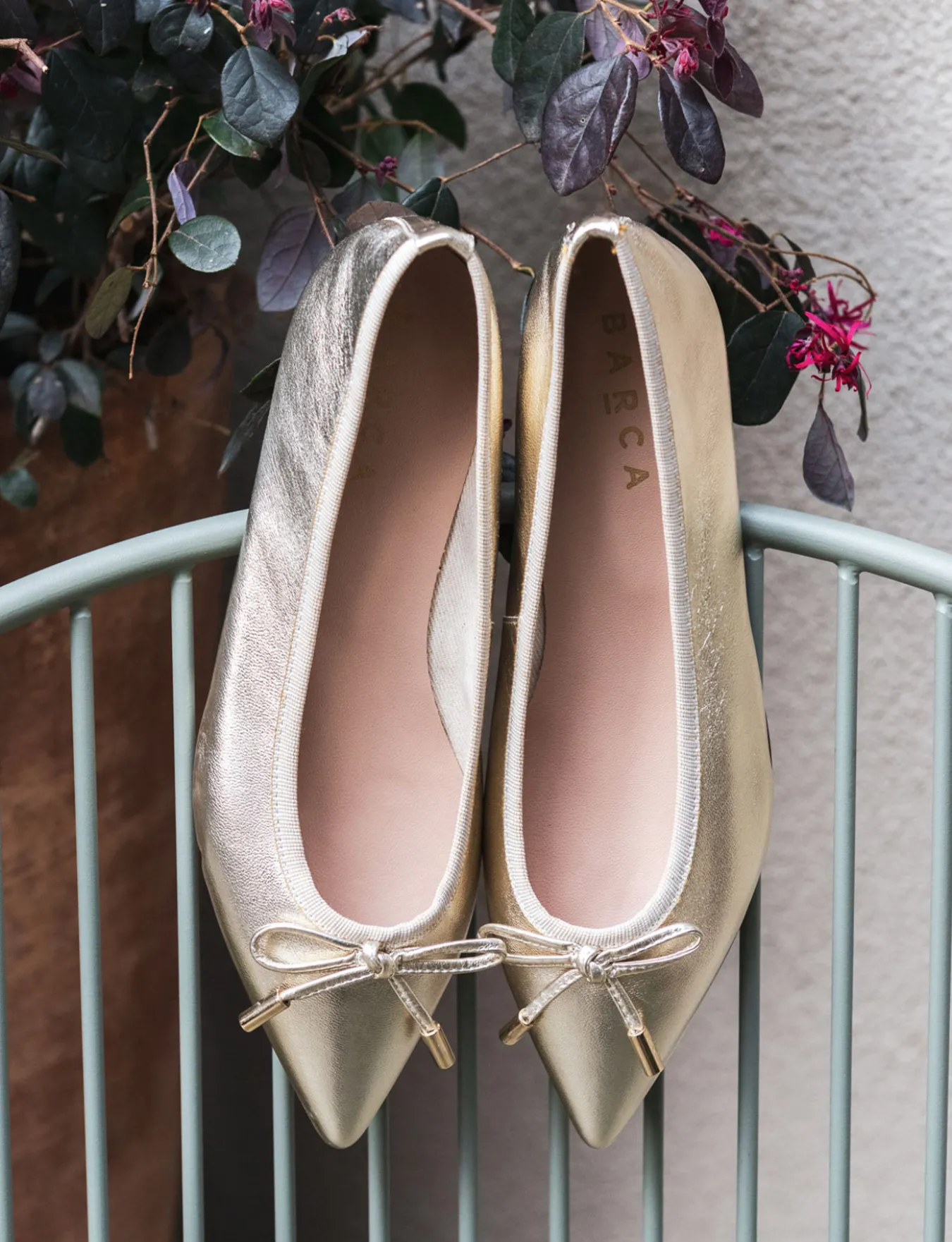 Sale Ballerine tacco 1cm laminato Donna Ballerine