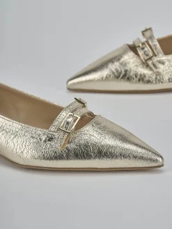 Outlet Ballerine tacco 2cm laminato Donna Ballerine