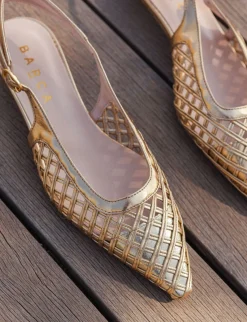 Ballerine tacco 2cm laminato Donna Ballerine