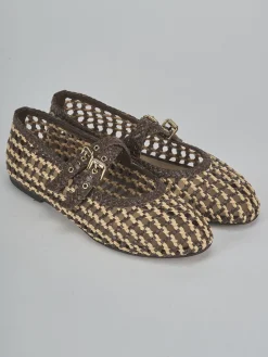 Ballerine tacco 1cm pelle testa Donna Ballerine