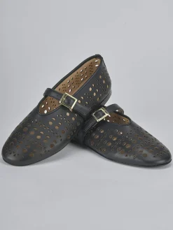 Clearance Ballerine tacco 1cm pelle Donna Ballerine