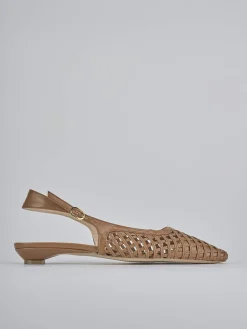 Discount Ballerine tacco 2cm pelle testa Donna Ballerine