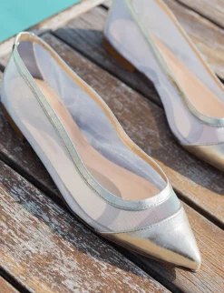 Clearance Ballerine tacco 1cm pelle Donna Ballerine