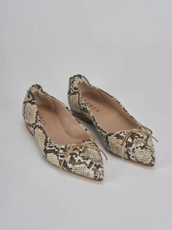 Ballerine tacco 1cm pelle Donna Ballerine