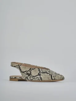 Outlet Ballerine tacco 1cm pitone Donna Ballerine