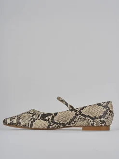 Online Ballerine tacco 1cm pitone Donna Ballerine