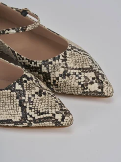 Online Ballerine tacco 1cm pitone Donna Ballerine